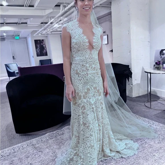 Watters | Dresses | Watters Lace Wedding Dress In Ivory | Poshmark